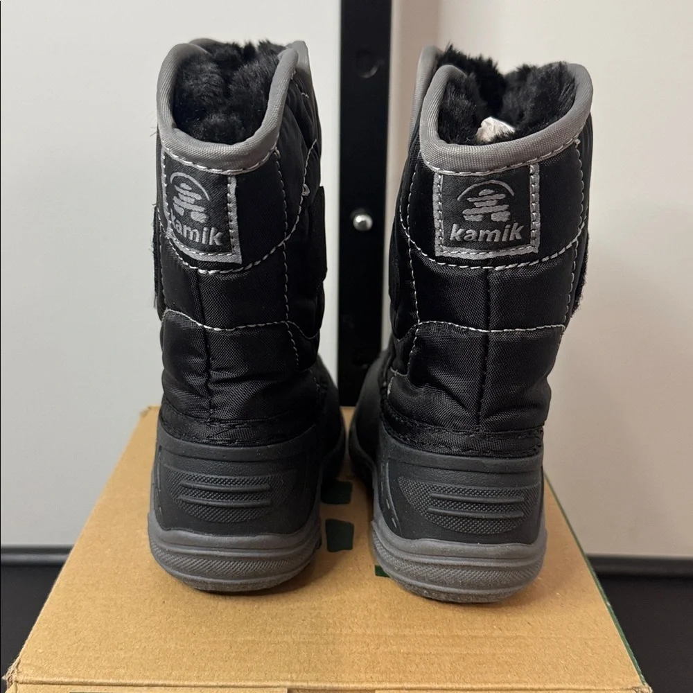 Kamik Snowbugs Baby Toddler Snow Boots Black Size 6 New NIB